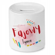 Skarbonki - Skarbonka Dla Tymona Tymka na Urodziny Prezent z Nadrukiem ze Zdjęciem + Opakowanie na prezent (wzór 03) - miniaturka - grafika 1