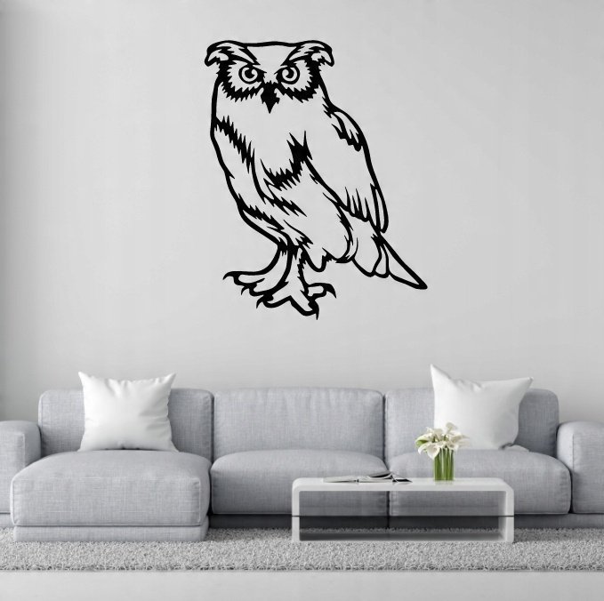 DEKORACJA ścienna Obraz wzór SOWA