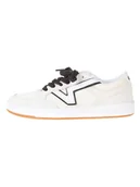 Trampki męskie - Vans Skórzane sneakersy w kolorze kremowym - miniaturka - grafika 1