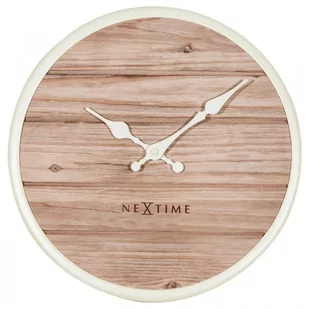 Nextime Zegar ścienny Plank, beżowy, 50 cm (Nex015543) - Zegary - miniaturka - grafika 1