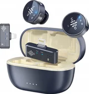 Mikrofony komputerowe - Mikrofon Krawatowy Bezprzewodowy na Telefon iPhone Lightning LUUCCO / MINI K2 - miniaturka - grafika 1