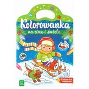 Kolorowanki, wyklejanki - Kolorowanka na zimę i święta - miniaturka - grafika 1