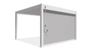 Roleta opuszczana do pergoli ELEGANCE/DELUXE/FUSION 4 m White - Gutroof - Kratki i pergole - miniaturka - grafika 1