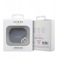 Akcesoria do słuchawek - Guess 4G Script Pc/Pu Charm Case For Airpods 3 Czarne - miniaturka - grafika 1