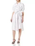 Sukienki - Pinko Damska sukienka popelinowa, na co dzień, Z04_biały Brill, 42 - miniaturka - grafika 1