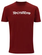 Koszulki sportowe męskie - Koszulka męska Tecnifibre  Club Cotton Tee Cardinal XXL - miniaturka - grafika 1