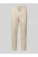 Spodnie męskie - Spodnie sztruksowe o kroju tapered z mieszanki bawełny model LINUS - Only & Sons - miniaturka - grafika 1