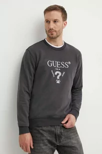 Guess bluza męska kolor szary z aplikacją M4YQ07 KBY51 - Bluzy męskie - miniaturka - grafika 1