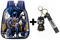 Plecaki szkolne i tornistry - Plecak przedszkolny dla chłopca dzieci do szkoły BATMAN chłopięcy + BRELOK - miniaturka - grafika 1