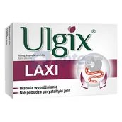 Układ pokarmowy - Ulgix Laxi 50mg x30 kapsułek - miniaturka - grafika 1