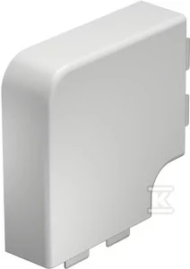 OBO Bettermann Naroże płaskie 110x 40mm 90° biały WDK HF40110RW marki 6192874. - Kanały kablowe - miniaturka - grafika 1