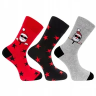 Skarpetki męskie - Skarpety ŚWIĄTECZNE Męskie Na Prezent 3 Pary 39/42 MORAJ - miniaturka - grafika 1