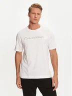 Koszulki męskie - Calvin Klein Performance T-Shirt 00GMF4K142 Biały Regular Fit - miniaturka - grafika 1