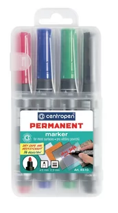 Centropen marker permanentny okrągła końcówka 511174a 8510/4SZT - Markery permanentne - miniaturka - grafika 3