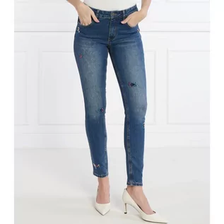 Spodnie damskie - Desigual Jeansy | Slim Fit - grafika 1