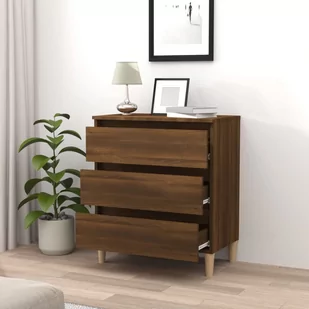 Lumarko Szafka, brązowy dąb, 60x35x69 cm, materiał drewnopochodny - Szafki do salonu - miniaturka - grafika 4