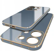 Etui i futerały do telefonów - Etui do Xiaomi Redmi Note 13 Pro 4G GOLD GLAMOUR + Szkło OCHRONNE 9H - miniaturka - grafika 1