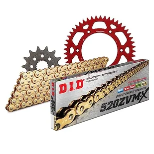 Zestaw łańcuchów DID Alu 520ZVM-X / 114 nieskończenie czerwony do Honda CR R 250 ccm rok prod. 2002-2003 - Części motocyklowe - miniaturka - grafika 1