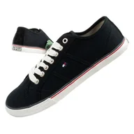 Trampki męskie - Buty Tommy Hilfiger FM56816983 czarne - miniaturka - grafika 1