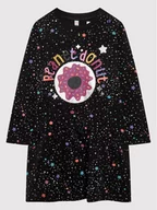 Sukienki i spódniczki dla dziewczynek - Coccodrillo Sukienka codzienna ZC1129101MON Czarny Regular Fit - miniaturka - grafika 1
