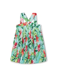 Mayoral Sukienka letnia 3934 Kolorowy Regular Fit - Sukienki i spódniczki dla dziewczynek - miniaturka - grafika 1