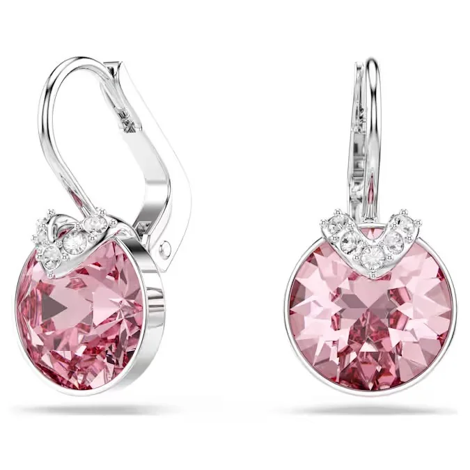 Kolczyki Swarovski Bella V różowe 5734235