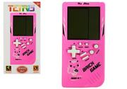 Zabawki interaktywne dla dzieci - LEANToys Gra Elektroniczna Tetris Brick Game Różowa 9267 - miniaturka - grafika 1