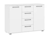 Komody - Komoda FLEX KM-2 biała z szufladami - miniaturka - grafika 1