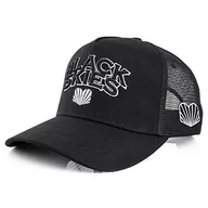 Czapki damskie - Blackskies Team Trucker Baseball Cap | męska damska czapka z premium snapback czapka bejsbolówka czapka bejsbolówka czarna oliwkowa szara, czarno- jasnoszary, jeden rozmiar - miniaturka - grafika 1