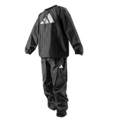 Kimona, stroje i obuwie - Dres sauna / Sauna suit Adidas Czarny/Biały • Rozmiar: XL - miniaturka - grafika 1