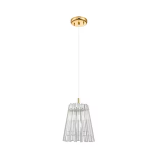Szklana, dekoracyjna lampa wisząca P0547-01H-F9AC z serii BACH - Lampy sufitowe - miniaturka - grafika 1
