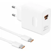 Ładowarki do telefonów - Ładowarka sieciowa HUAWEI SuperCharge 66W Biały + Kabel USB-C - miniaturka - grafika 1