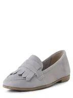 Mokasyny damskie - Tamaris Damskie skórzane mokasyny Kobiety skóra niebieski jednolity, 36 - miniaturka - grafika 1