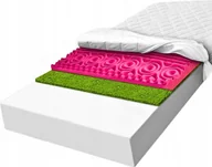 Materace - Materac H1 H2 piankowy 120x200 HR masująca z trawą jod 7 stref 16cm - miniaturka - grafika 1