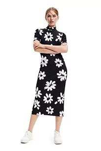 Desigual Sukienka damska, czarny, XL - Sukienki - miniaturka - grafika 1