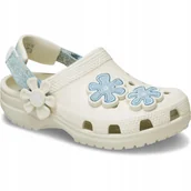 Buty dla dziewczynek - Crocs Dziecięce Buty Klapki Chodaki Kids Classic DNM Backstrap Clog 25-26 - miniaturka - grafika 1