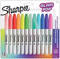 Markery permanentne - Markery permanentne Sharpie Fine Glam Pop 12 kolory - 2198780 - miniaturka - grafika 1