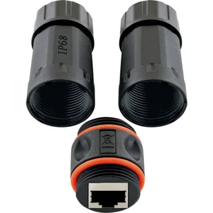 Schwaiger NWDK16533 wtyczka RJ45 Czarny - Adaptery i przejściówki - miniaturka - grafika 1