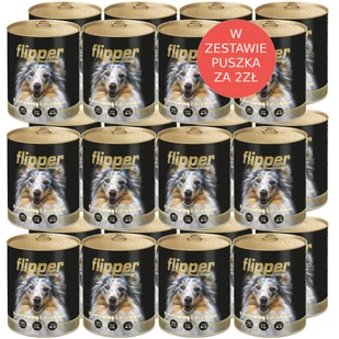 Dolina Noteci Flipper z wołowiną i drobiem 24x400g 54220-uniw - Mokra karma dla psów - miniaturka - grafika 1