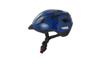 Kaski rowerowe - CRIVIT Kask rowerowy dziecięcy, z lampką tylną (Rozmiar S, niebieski) - miniaturka - grafika 1