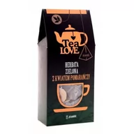 Herbata - TEA LOVE Herbata zielona z kwiatem pomarańczy - piramidki 15 szt. - miniaturka - grafika 1