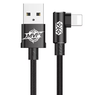 Baseus kabel Mvp Elbow 8-pin 1 m czarny 2A - Kable USB - miniaturka - grafika 1