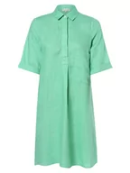 Sukienki - Marie Lund - Damska sukienka lniana, zielony - miniaturka - grafika 1