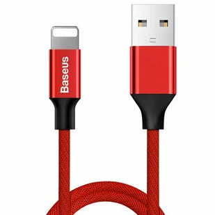 Baseus Kabel USB Baseus Baseus Oryginalny kabel Lightning iPhone Yiven 1,2m Red (25266-uniw) - Kable USB - miniaturka - grafika 1