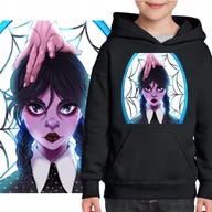 Bluzy dla dziewczynek - 140 WEDNESDAY ADDAMS BLUZA DZIECIĘCA ORTEGA 3170 - miniaturka - grafika 1