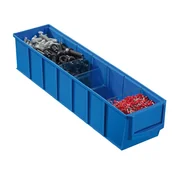 Pojemniki przemysłowe - Allit Plastikowy pojemnik do regału Shelfpoj., 91 x 400 x 81 mm, niebieski 456540 - miniaturka - grafika 1