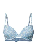 Biustonosze - ESPRIT Bodywear damski Printed Micro RCS seksowny wyściełany biustonosz, pastelowy niebieski 3, 85 B, Pastel Blue 3, 85B - miniaturka - grafika 1