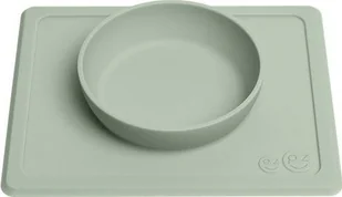 EZPZ Mini Bowl 2w1 + Podkładka pastelowy zielony - Zestawy naczyń dla dzieci - miniaturka - grafika 1