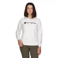 Bluzy damskie - Champion Legacy American Classics W-Light Powerblend Fleece Damska bluza z kapturem, Off White, S - miniaturka - grafika 1