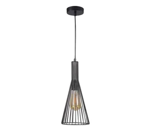 Żyrandol na lince TIANA 1xE27/20W/230V śr. 15,5 cm czarny - Lampy sufitowe - miniaturka - grafika 1